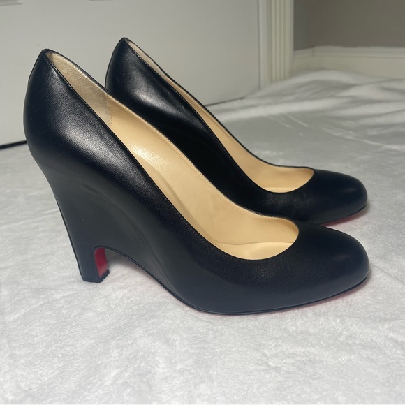 Christian Louboutin Morphing 100 Nappa  Black Leather Pumps - Picture 9 of 9